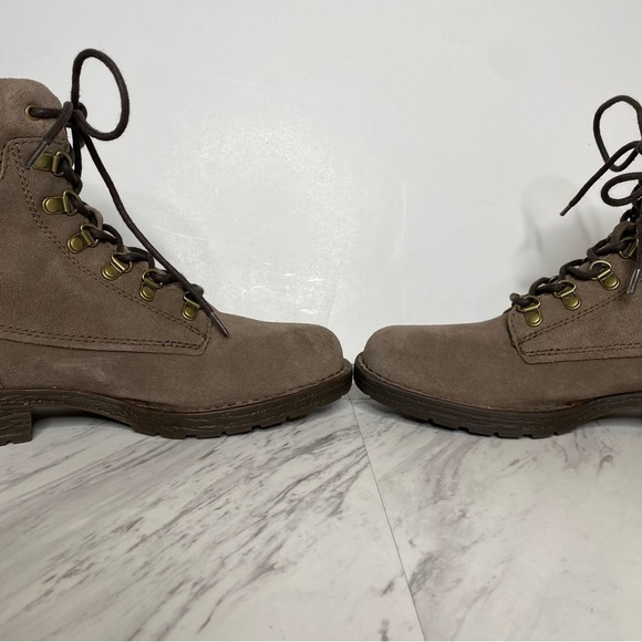 New! Born Codi Gray Suede Lace Up Boot 8 1/2 M - Picture 6 of 14